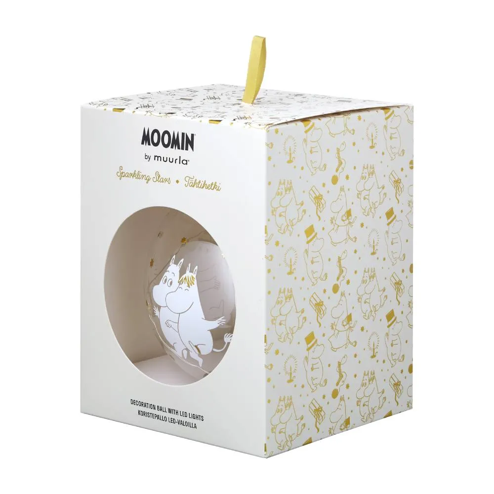 Moomintroll Sparkling Stars boule déco LED 11 cm