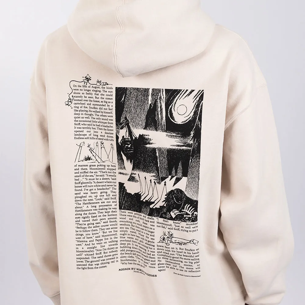 Moomintroll Comet Moomin sweat à capuche beige coton épais