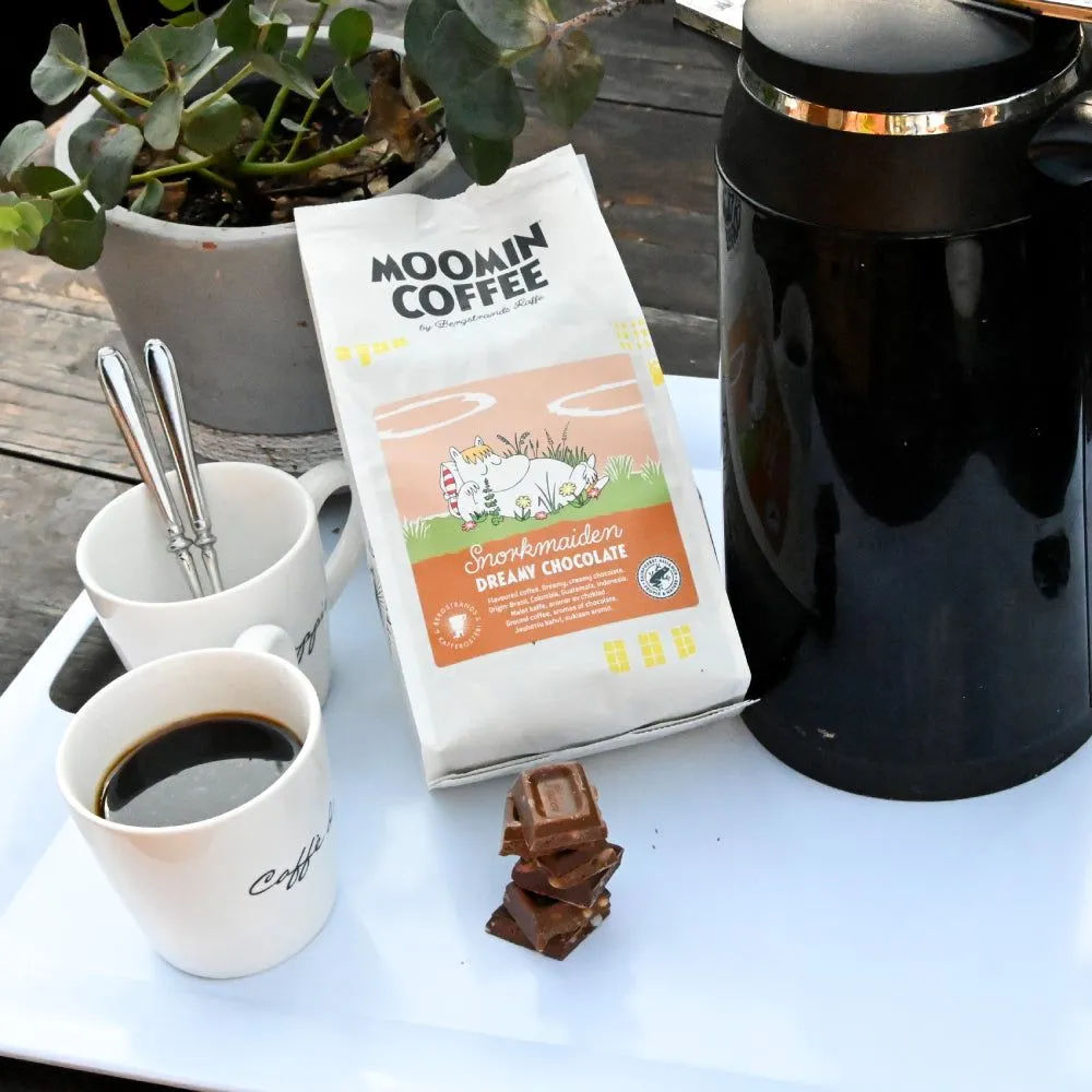 Moomintroll Snorkmaiden café en grains chocolat 250 g