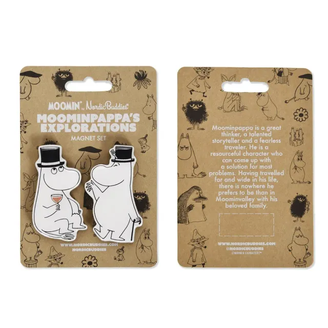 Moomintroll Explorations magnet Moominpappa lot de 2