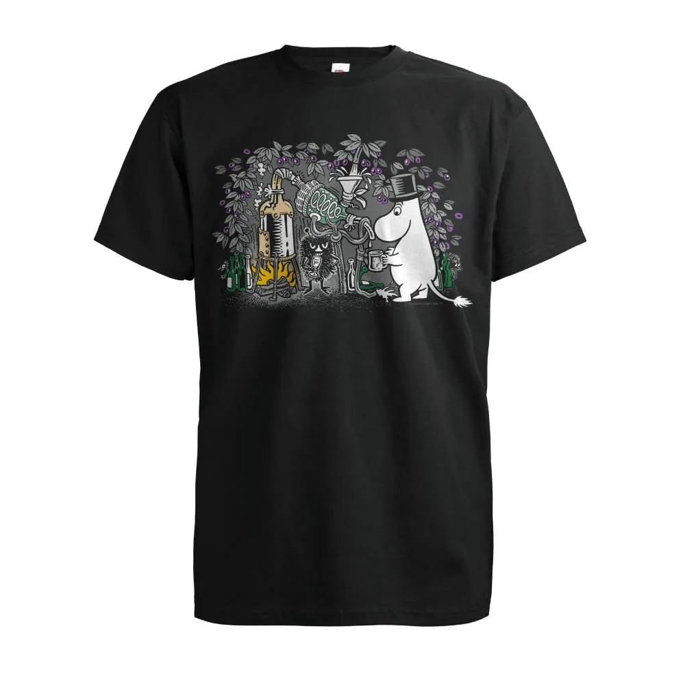 Moomintroll Dynamite Moominpappa T-shirt noir coton