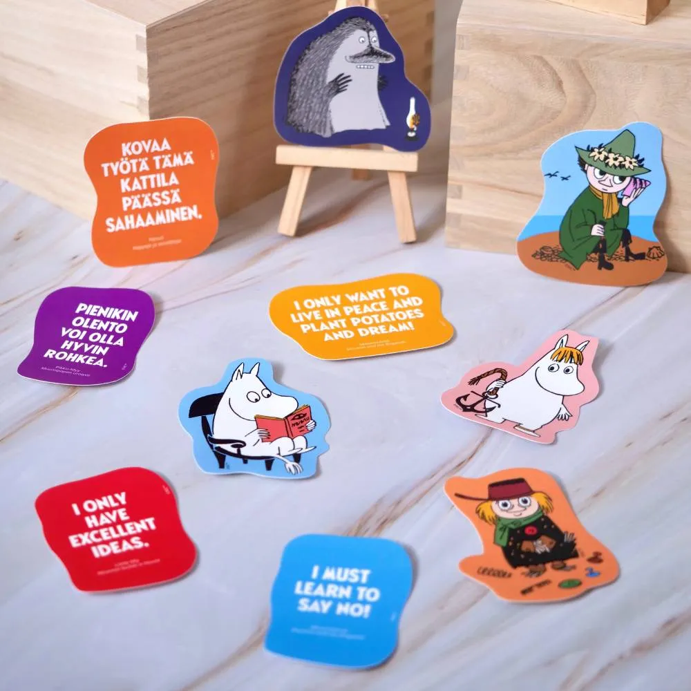 Moomintroll The Muddler sticker vinyle orange