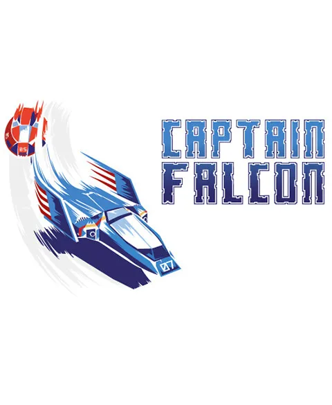 Pixgoodies F-Zero Captain Falcon Blue Falcon mug céramique