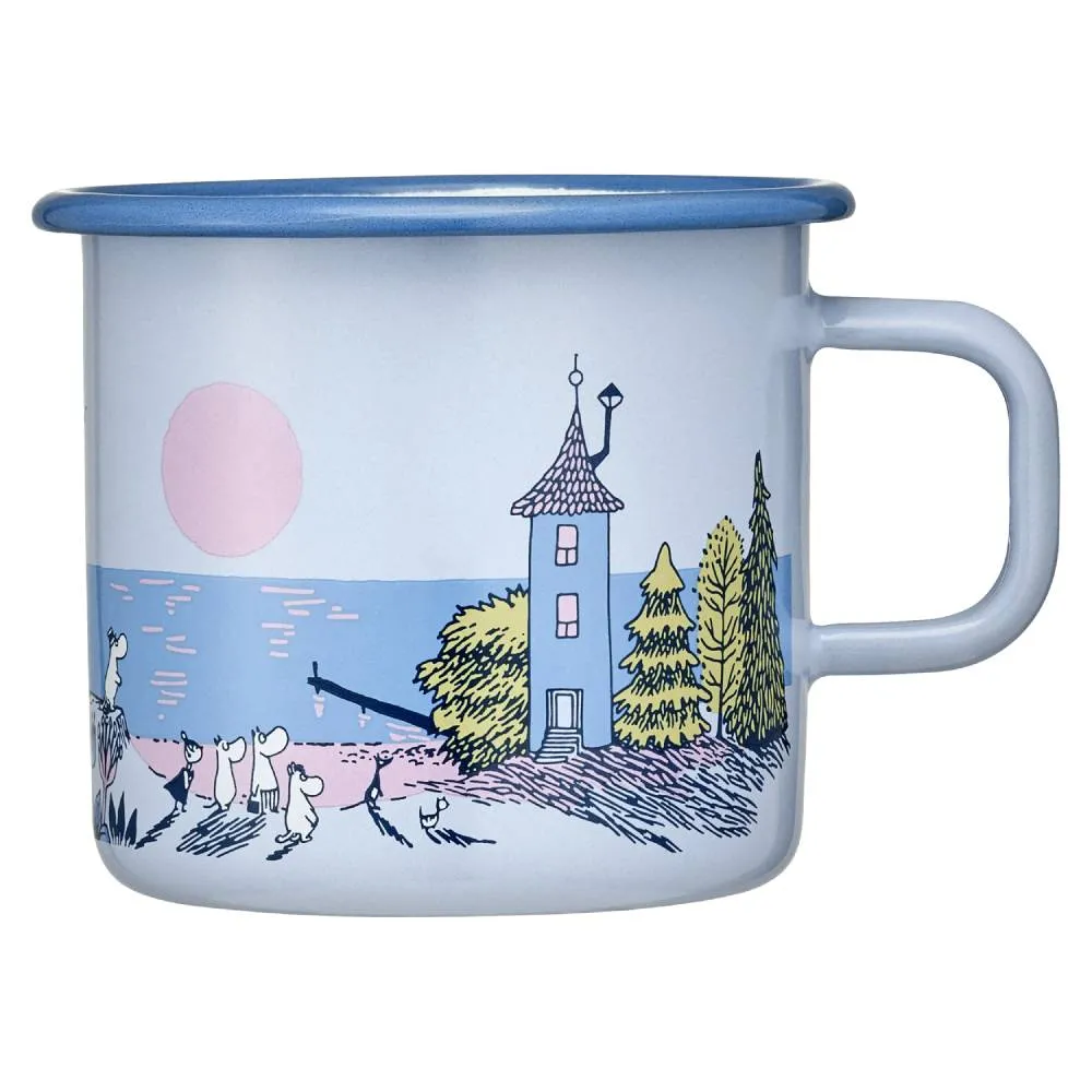 Moomintroll Sunset mug émaillé bleu 55 cl