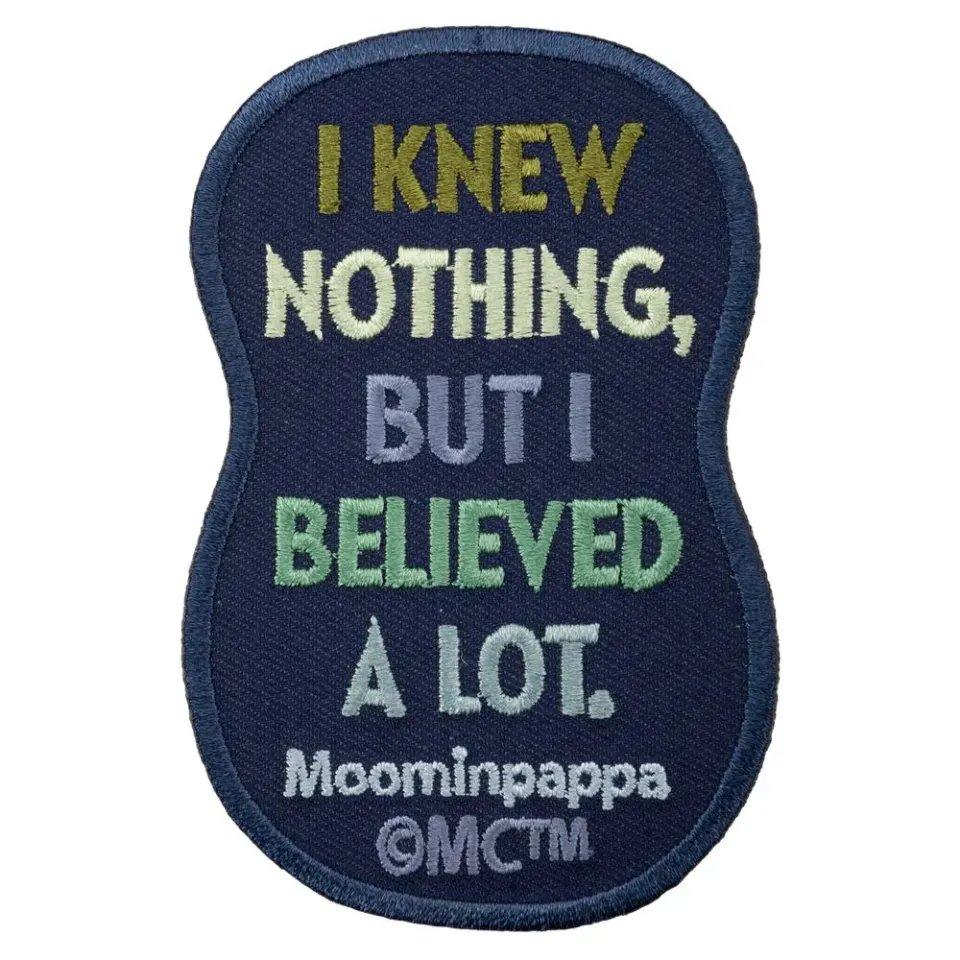 Moomintroll Moominpappa Believed écusson bleu 62x95 mm