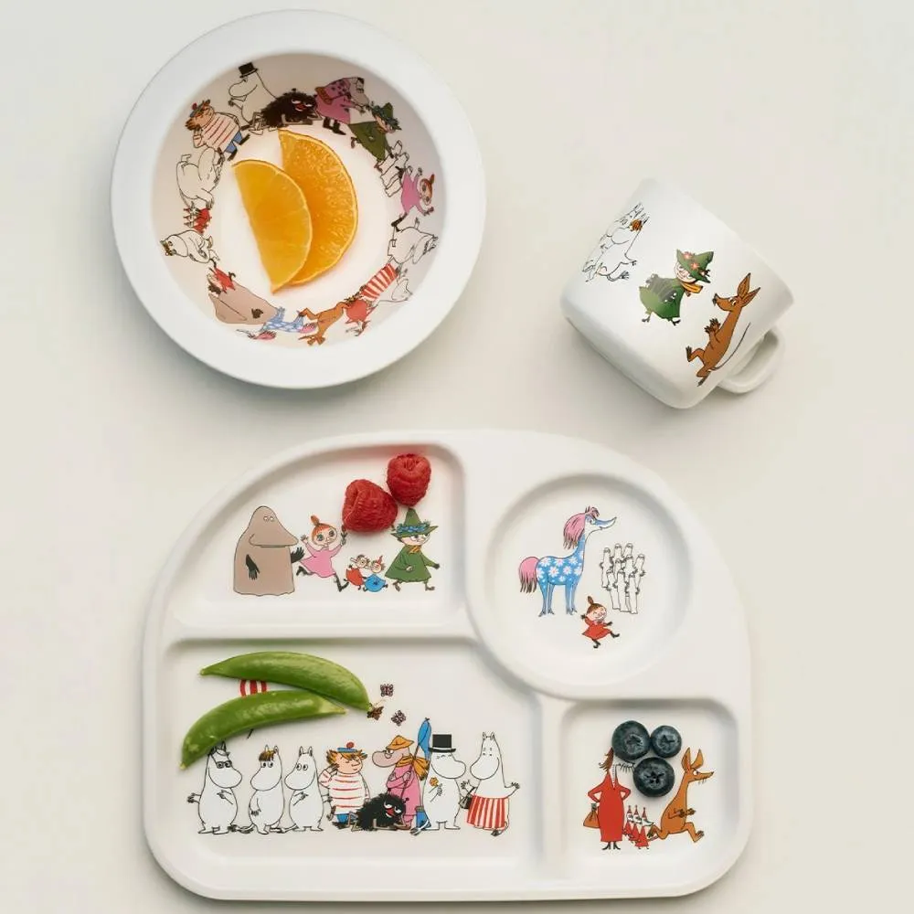 Moomintroll Moomin Characters assiette compartimentée blanche