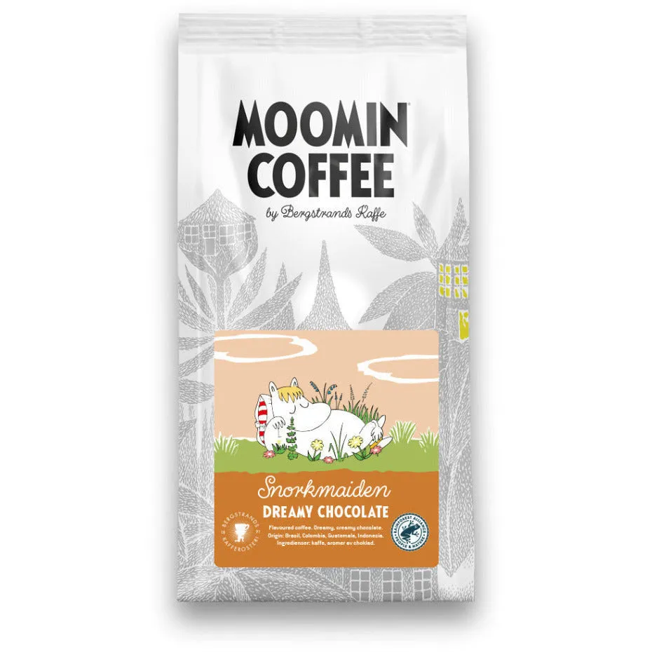 Moomintroll Snorkmaiden café en grains chocolat 250 g