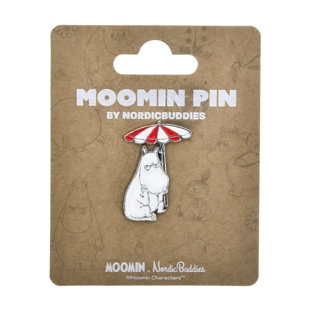 Moomintroll Riviera pin badge Moomin 4 x 3 cm
