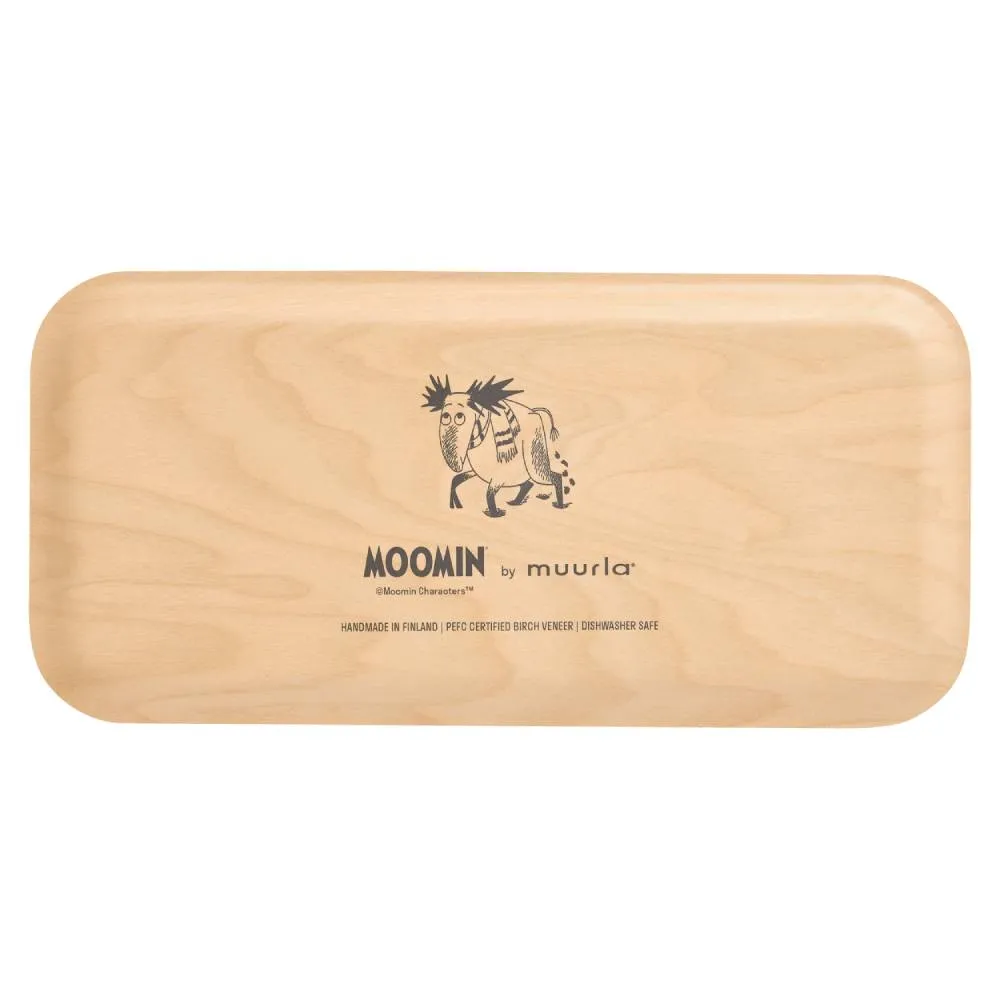 Moomintroll Starry Night plateau bouleau 27x13 cm
