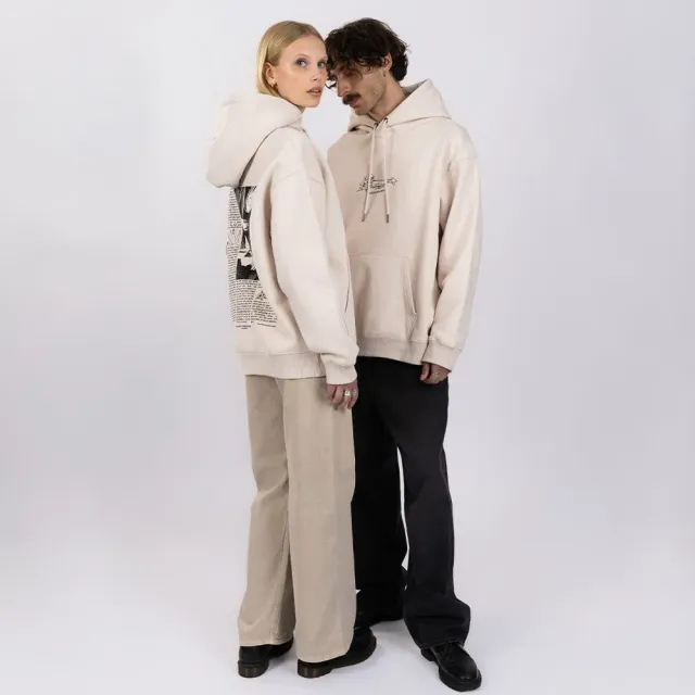 Moomintroll Comet Moomin sweat à capuche beige coton épais