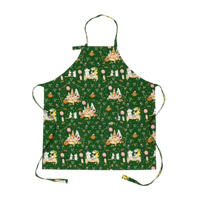 Moomintroll Gift of Love tablier vert coton 87x94 cm