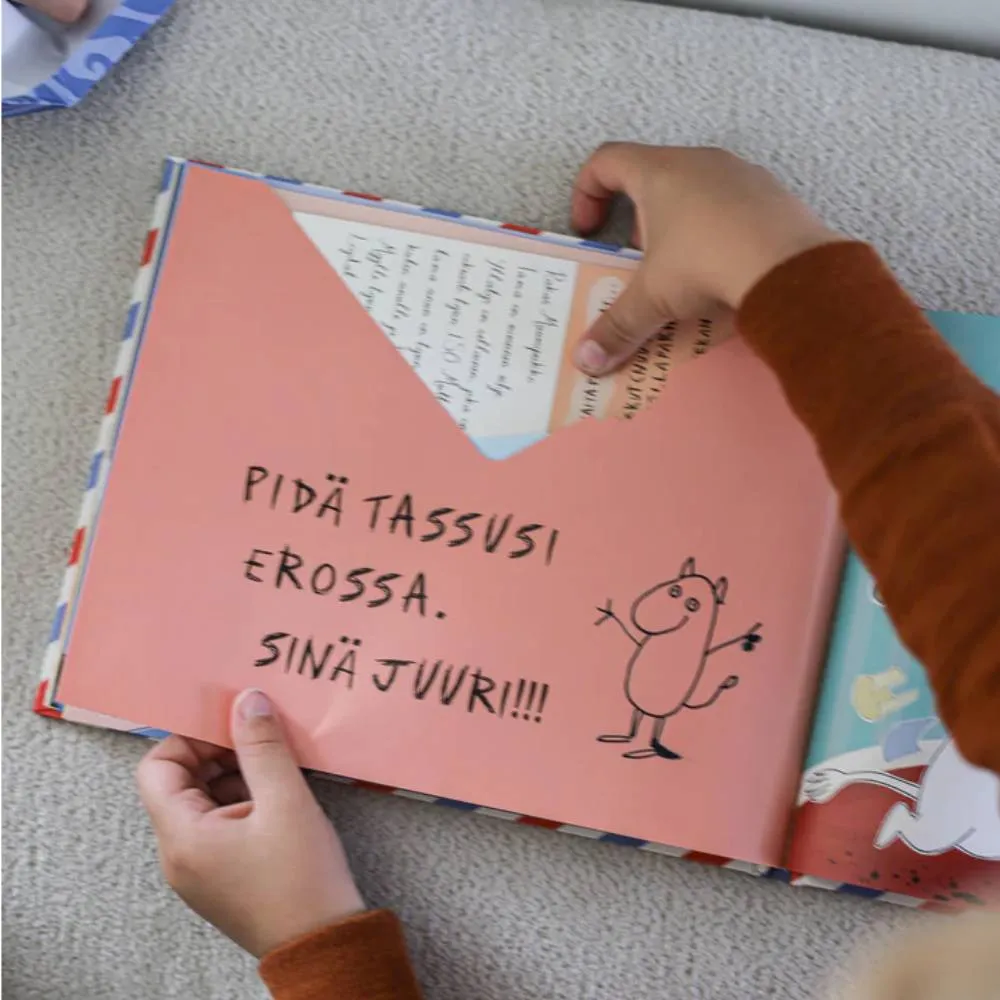 Moomintroll Muumipostia livre interactif finnois chasse au trésor