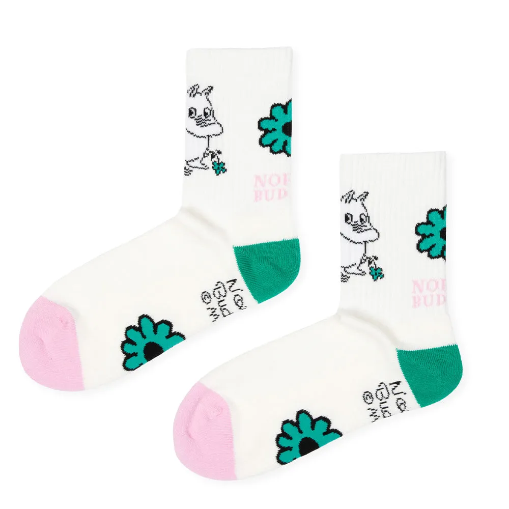 Moomintroll Retro chaussettes coton blanches