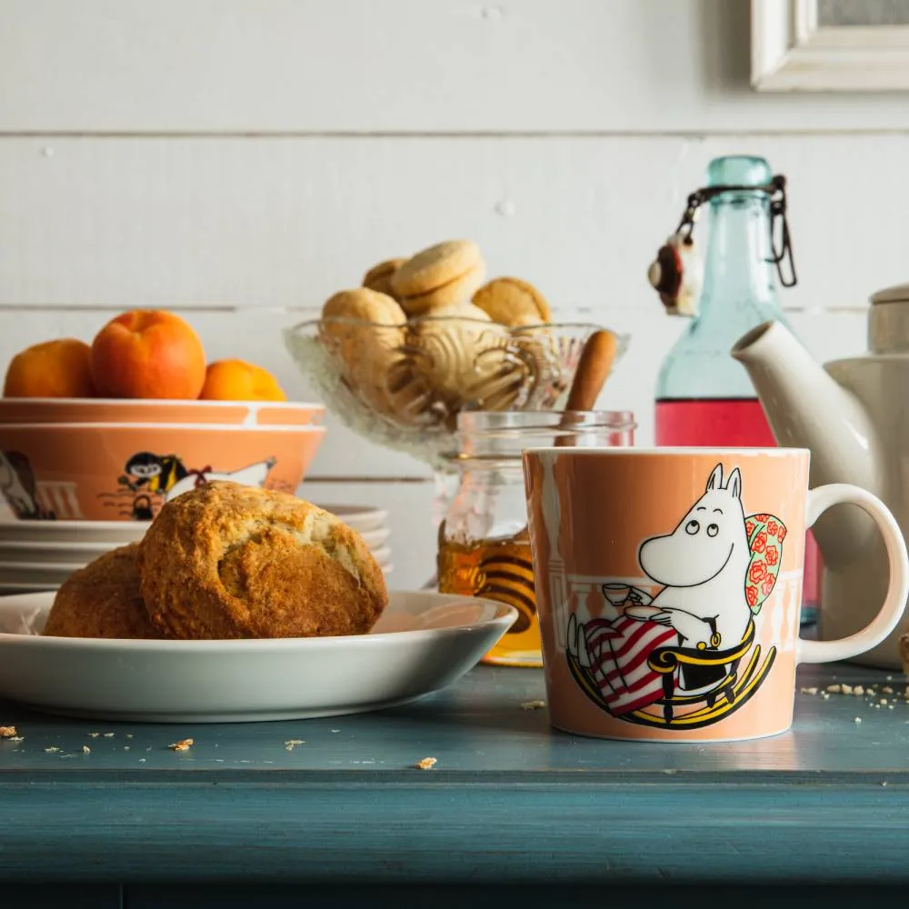 Moomintroll Moominmamma assiette pêche 19 cm