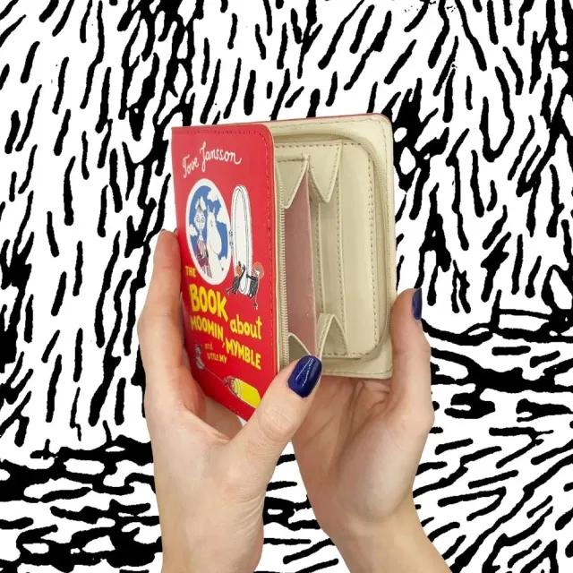 Moomintroll The Book About Moomin Mymble portefeuille rouge