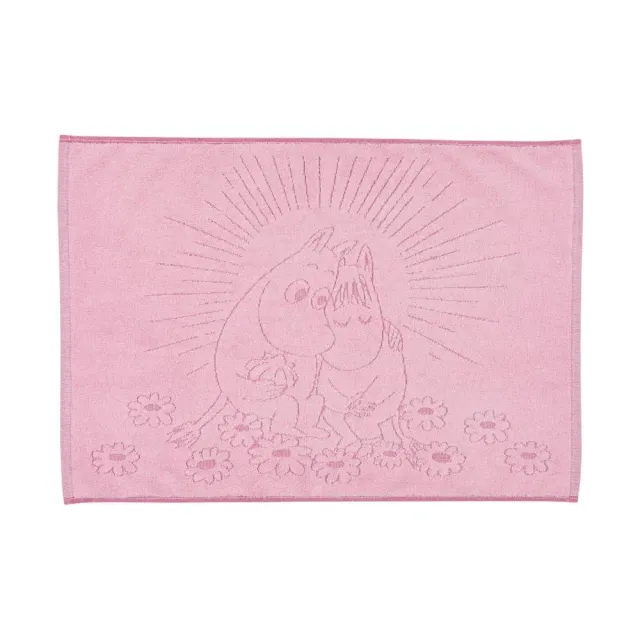 Moomintroll Sweethearts tapis de bain coton bio 50x70 cm