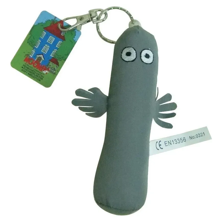 Moomintroll Hattifatteners porte-clés peluche réfléchissant 12 cm