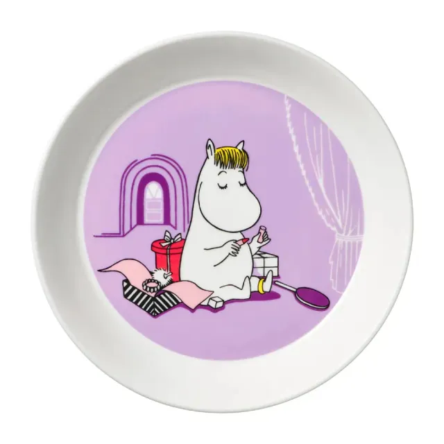 Moomintroll Snorkmaiden Assiette 19 cm lilas céramique