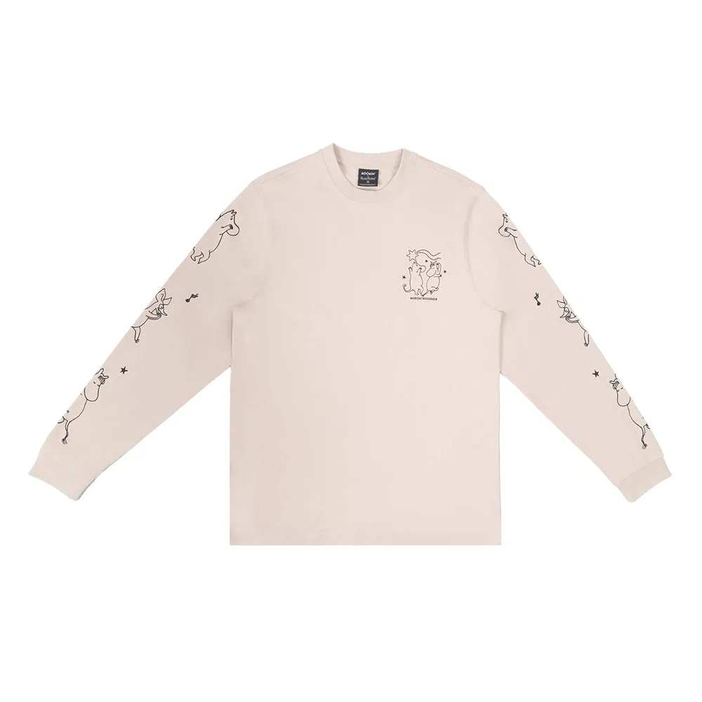 Moomintroll Comet Longsleeve écru coton bio