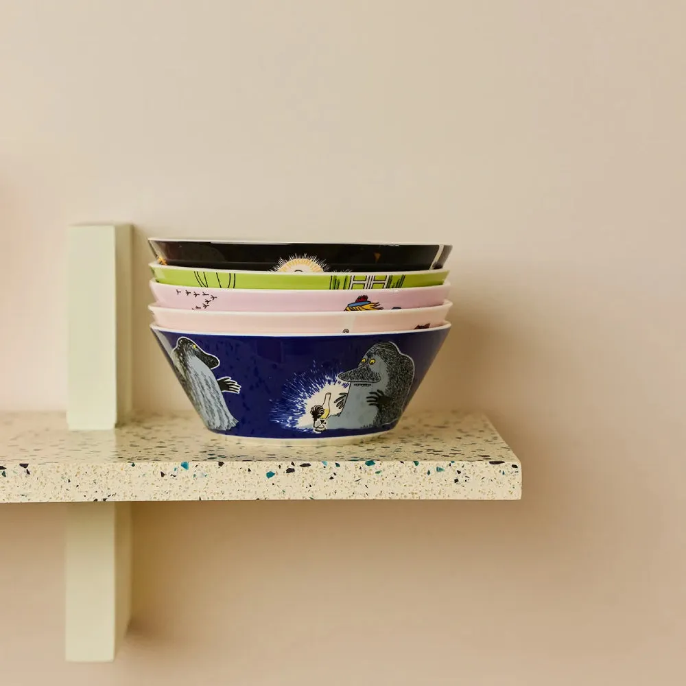 Moomintroll Groke bol bleu 15 cm vitroporcelaine