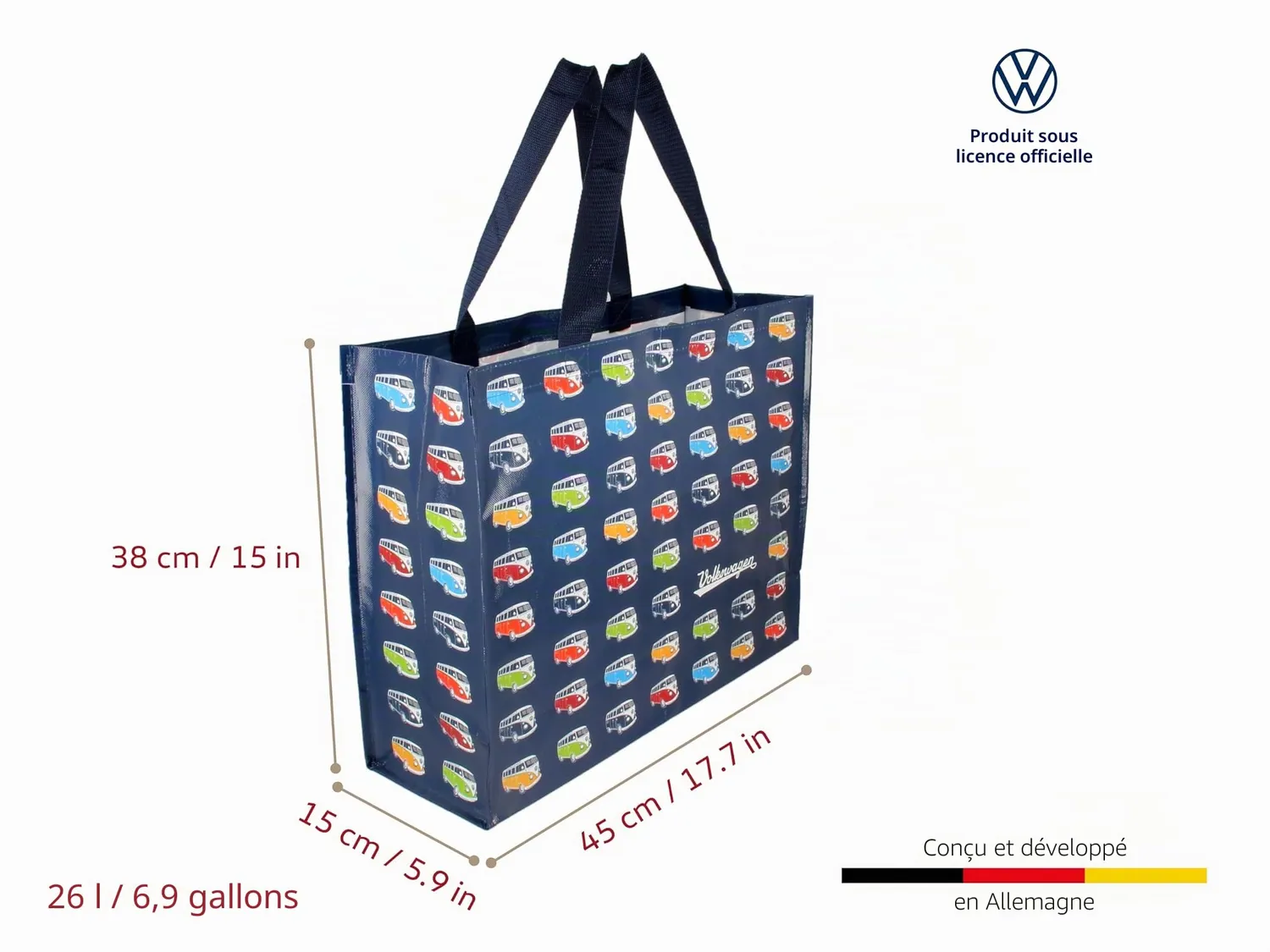 Brisa VW Collection T1 Combi sac cabas pliable