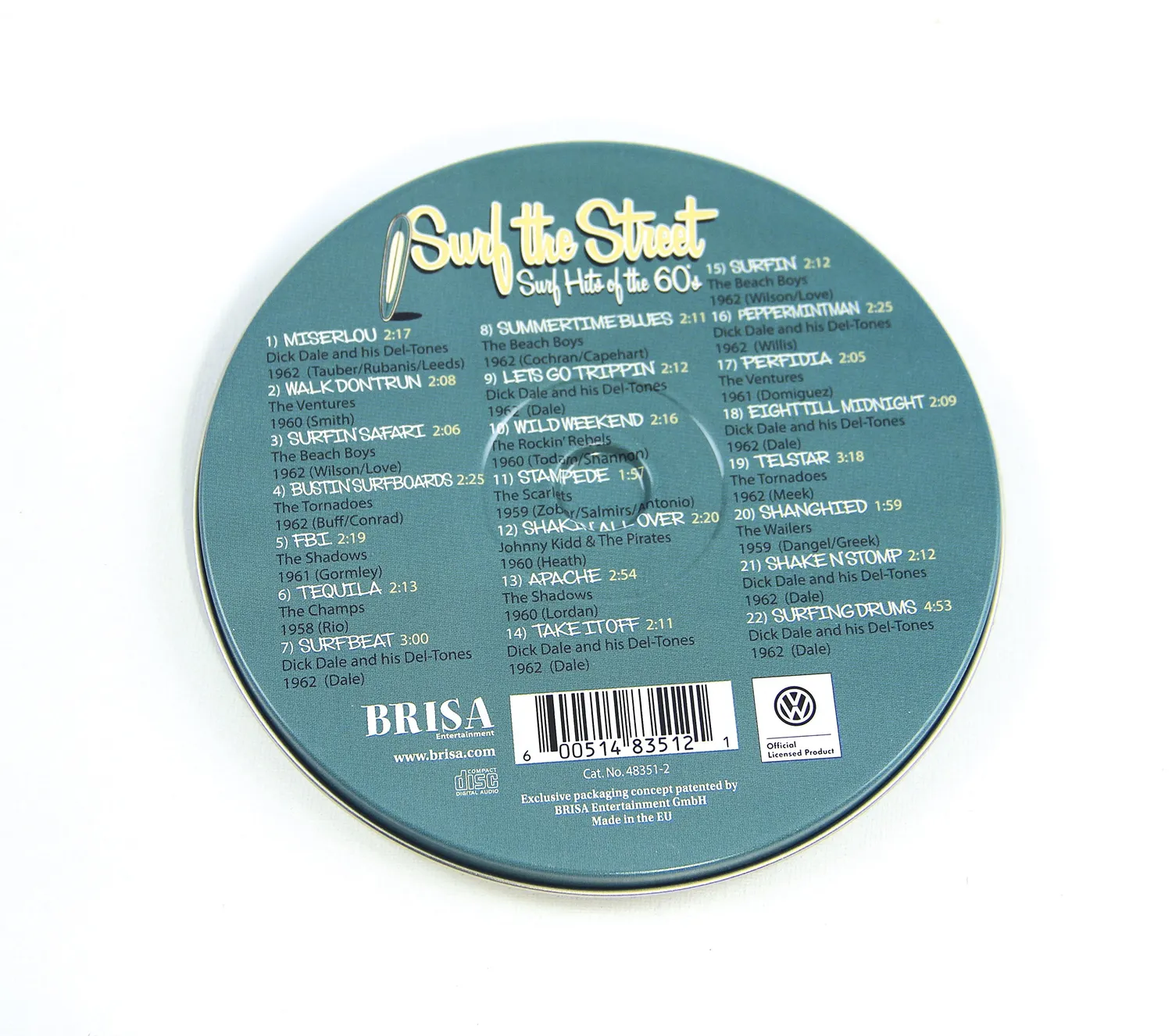 Brisa VW Collection T1 Combi CD compilation surf 22 titres
