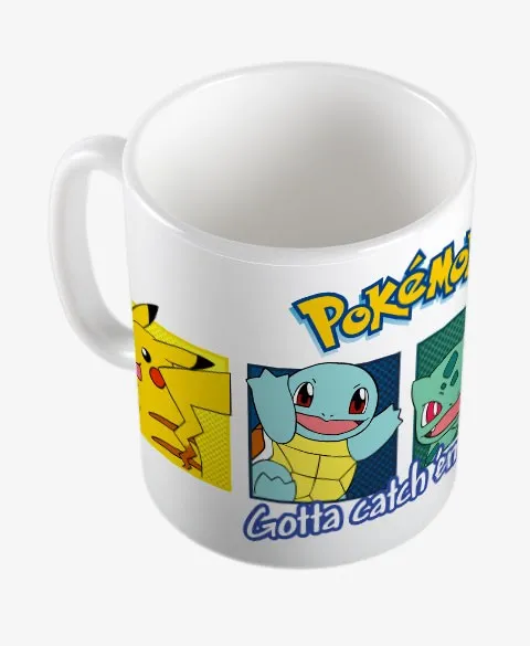 Pixgoodies Pokémon starters première génération mug céramique