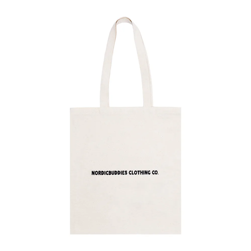 Moomintroll Butt tote bag blanc 38x42 cm coton