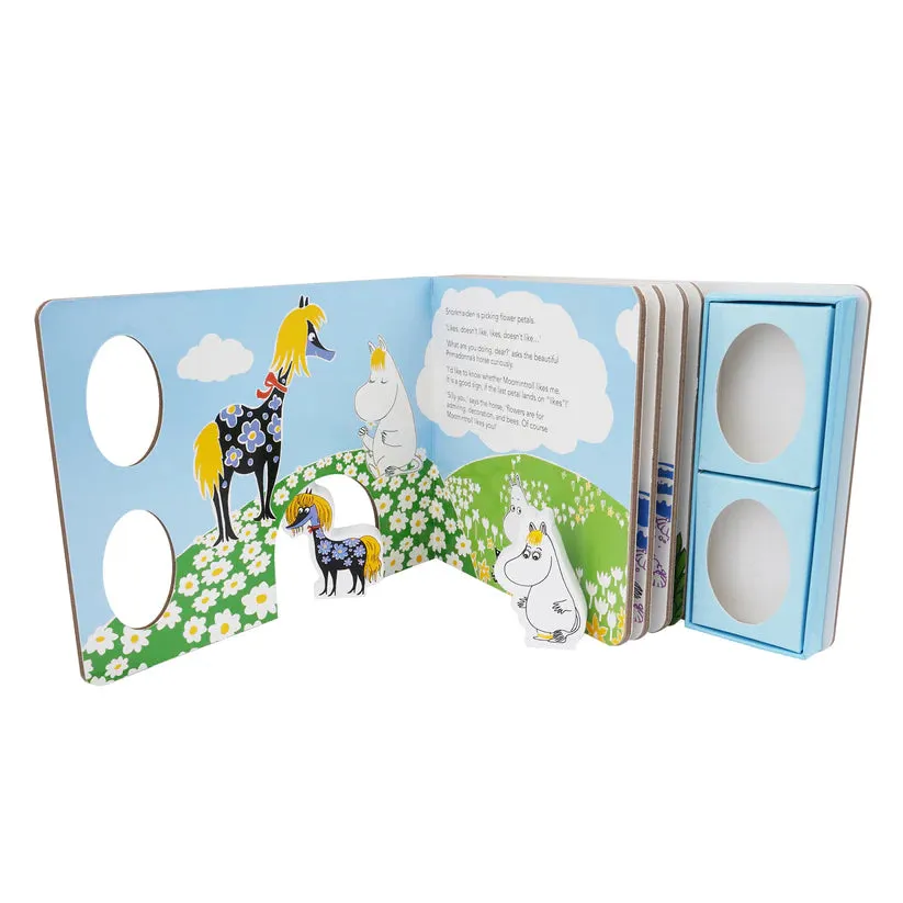 Moomintroll Moomin & Friends I Like Him! livre + figurines bois