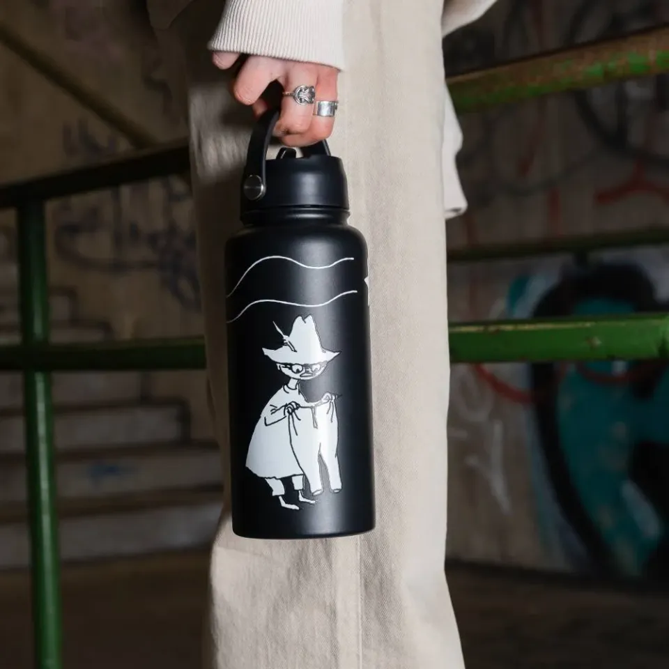 Moomintroll Comet gourde isotherme noire 1 L