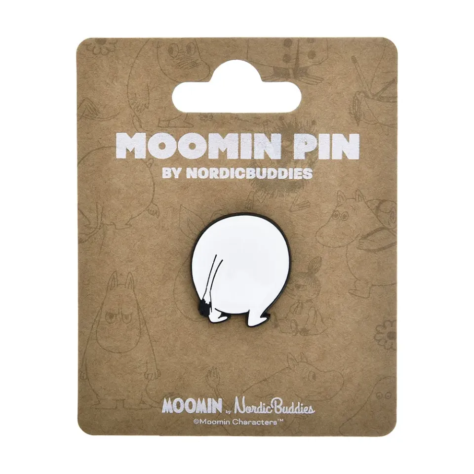 Moomintroll Pin's Badge Dos Blanc Métal 4x3 cm