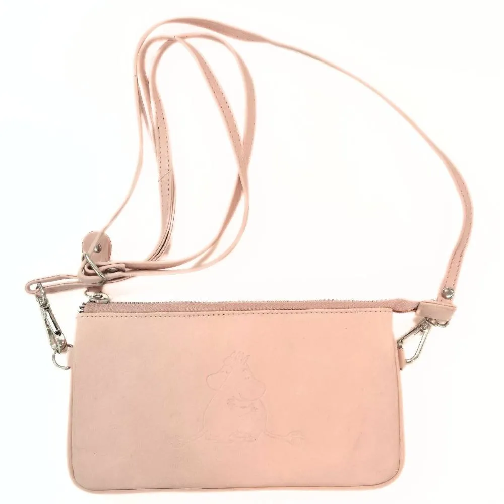 Moomintroll Hug portefeuille cuir rose 19 cm