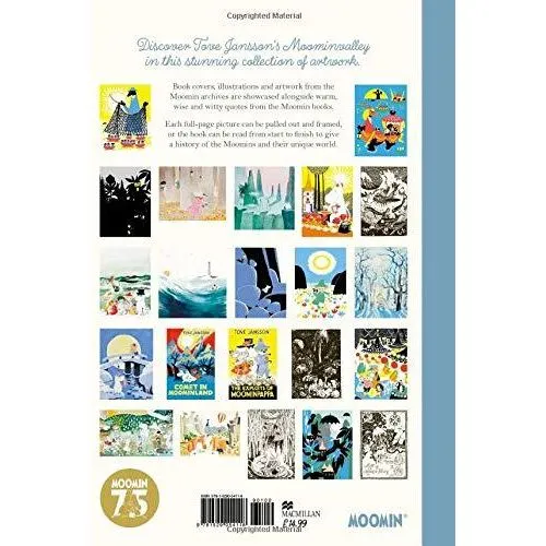 Moomintroll Tove Jansson's Art & Pictures livre A4 anglais