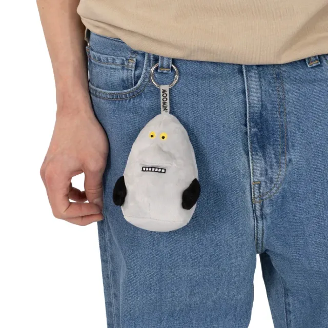 Moomintroll Groke porte-clés peluche gris 12 cm