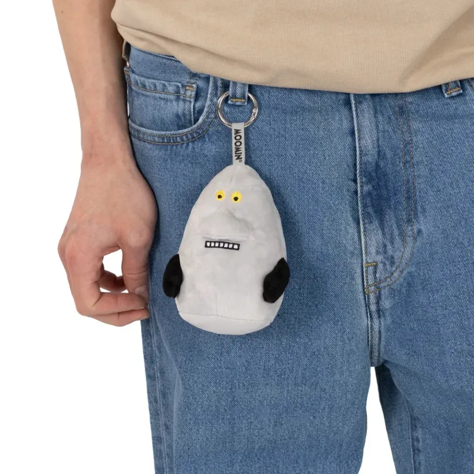 Moomintroll Groke porte-clés peluche gris 12 cm