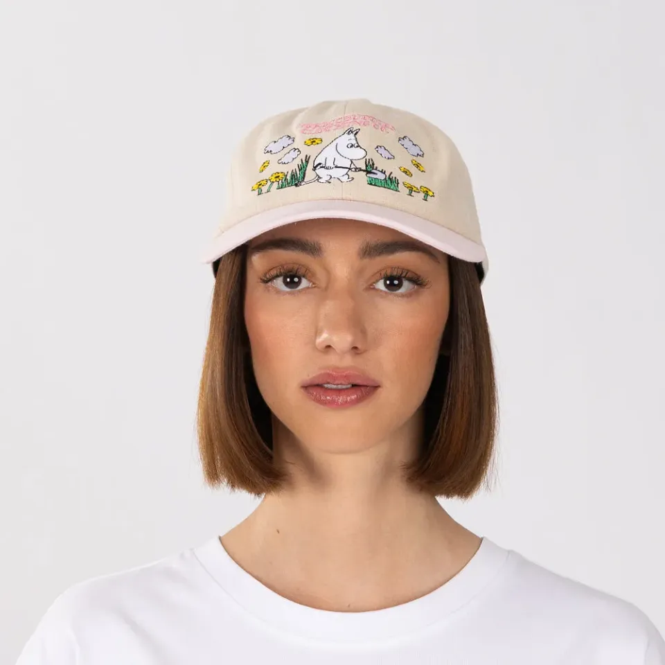 Moomin casquette jardinage rose beige en coton