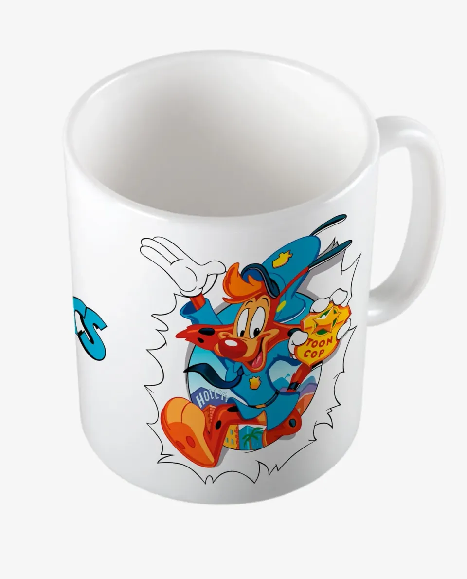 Pixgoodies Bonkers le toon détective mug céramique
