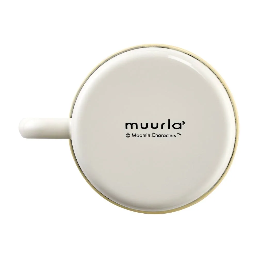 Moomintroll Flowers mug émail blanc