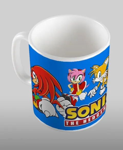 Pixgoodies Sonic et ses amis mug céramique jeu vidéo
