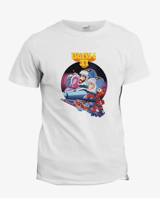 Pixgoodies Ulysse 31 Homère dans l’espace t-shirt en coton