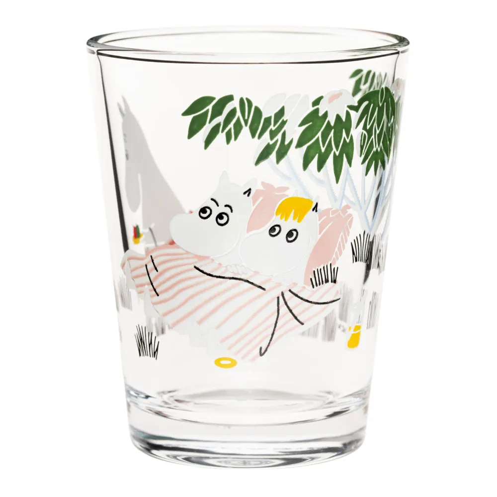 Moomin Relaxing verre 22 cl en verre empilable