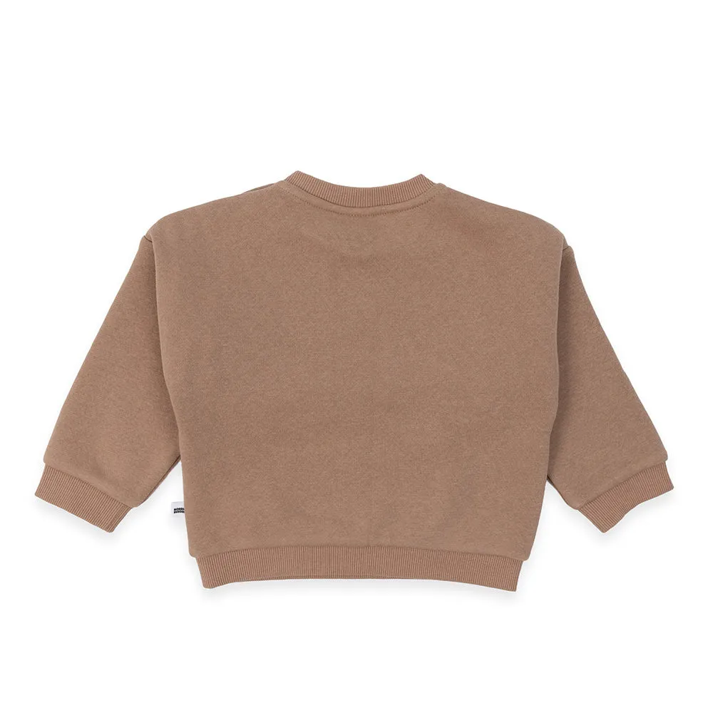 Moomintroll Kids ensemble sweat bebe marron coton