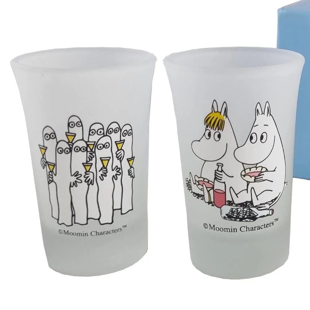 Moomintroll Mini Tumbler verres 5 cl lot de 2 givré