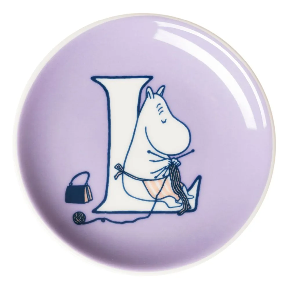 Moomintroll ABC assiette mini porcelaine 10,5 cm