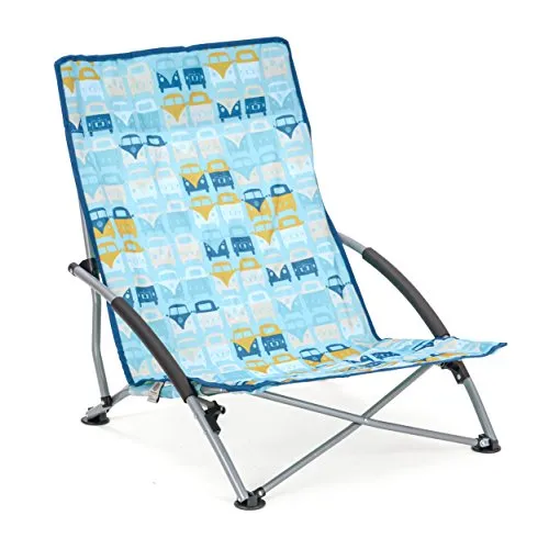 Brisa T1 Combi chaise basse pliante camping bleu 70 cm