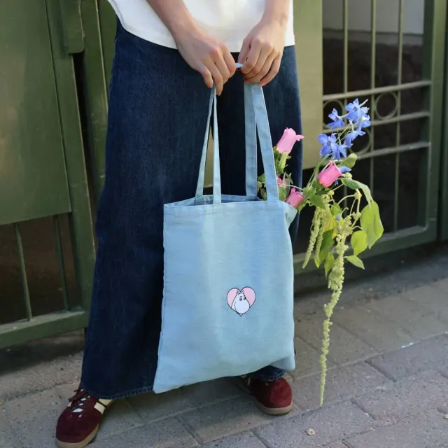Moomintroll Love tote bag coton 38x42 cm
