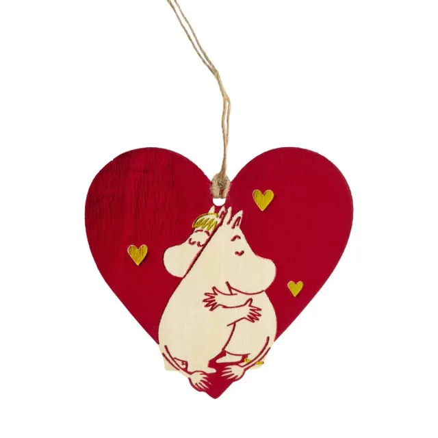Moomintroll Heart décoration Noël coeur rouge