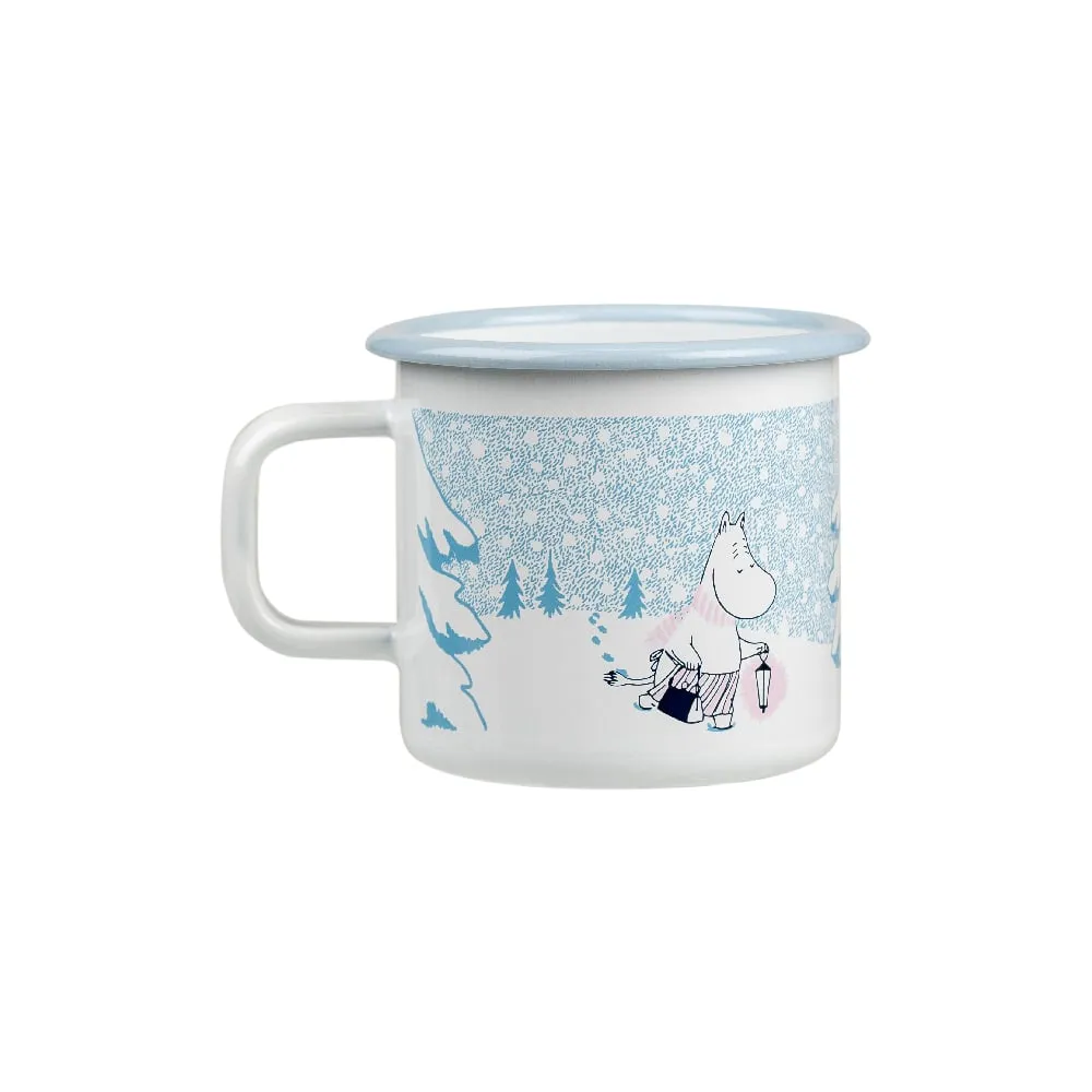 Moomintroll Let it Snow mug émail 37 cl hiver