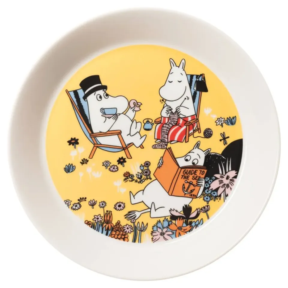 Moomintroll Family Time assiette 19 cm retrouvailles