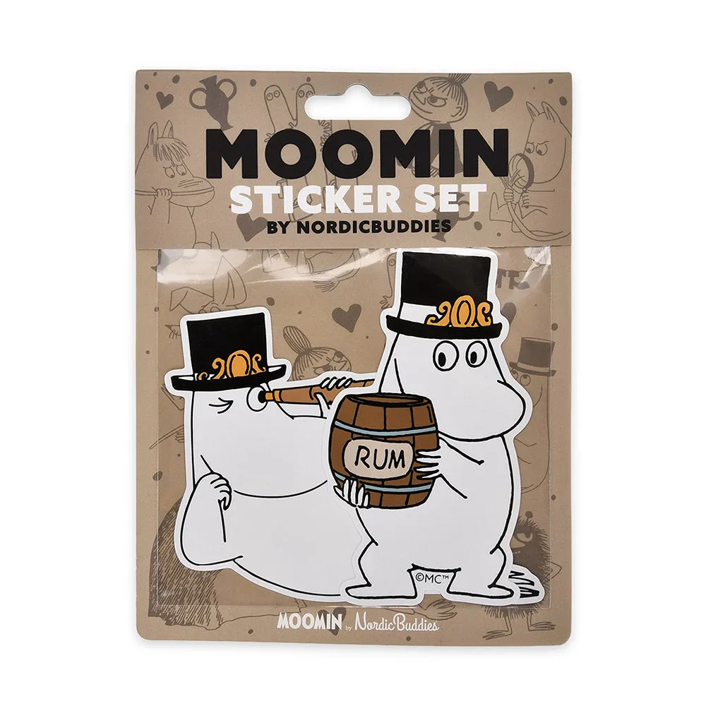 Moomintroll Moominpappa Rum Stickers XL lot de 2